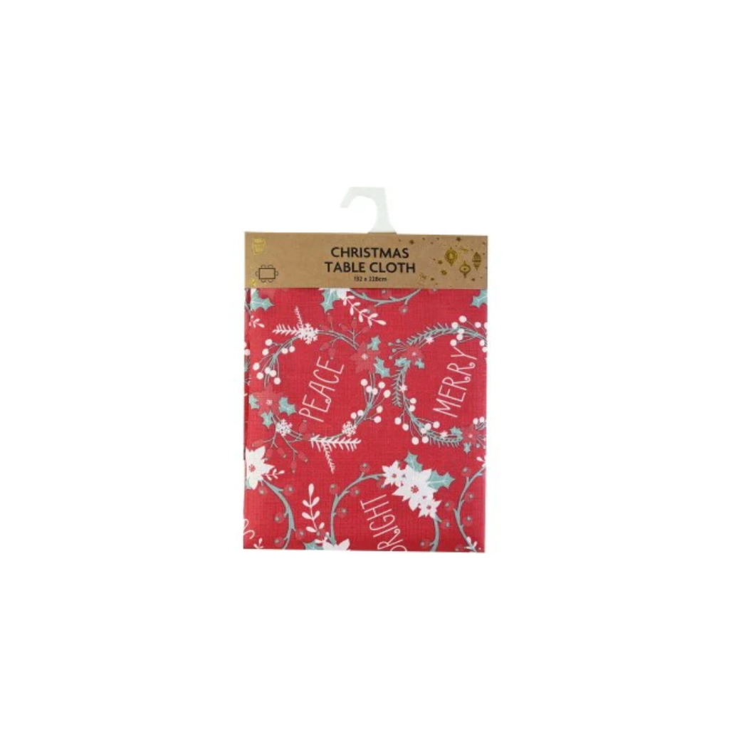 Christmas Rectangular Printed Table Cloth |  132x228cm