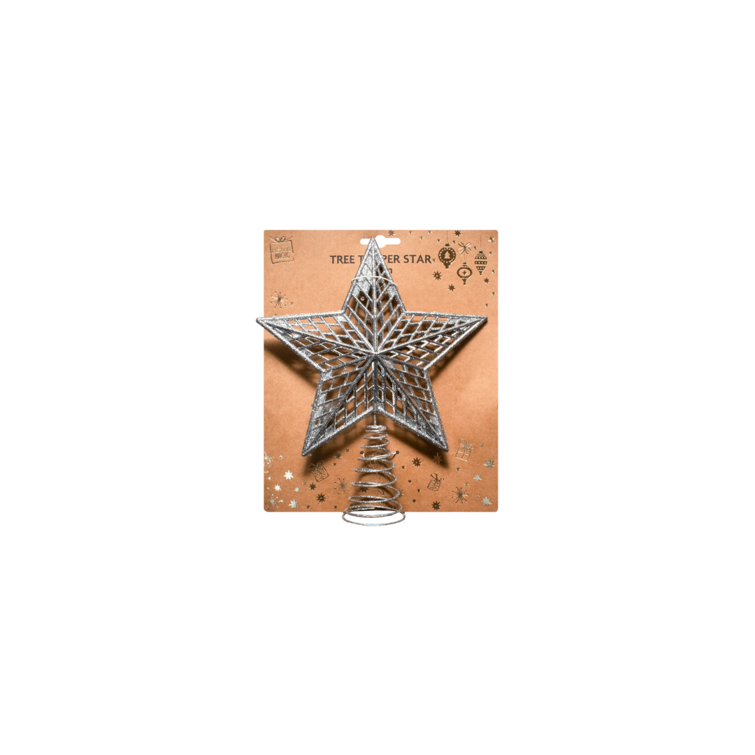 Spiral Glitter Star Topper | 20CM
