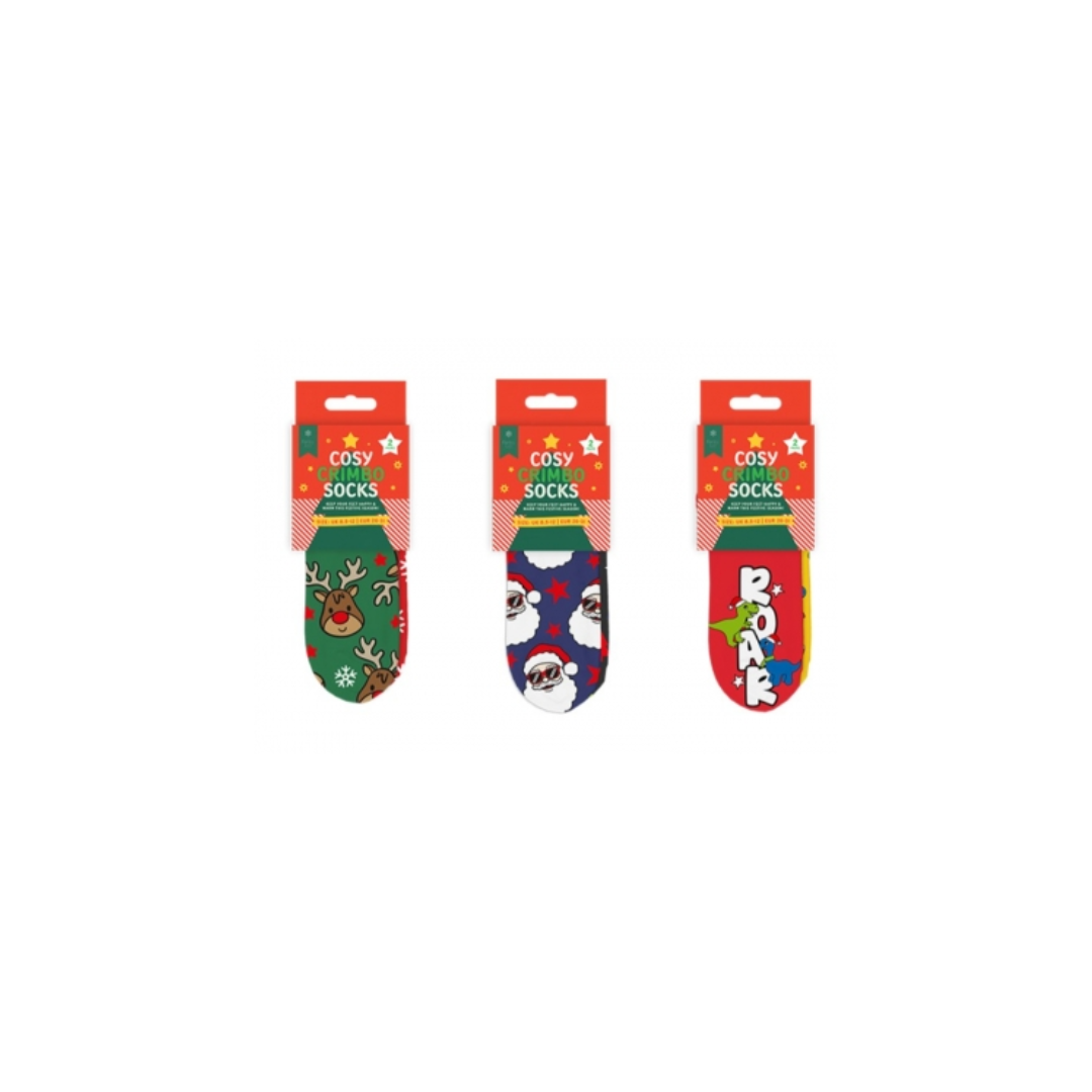 2 Pair Kids Cosy Crimbo Socks | EUR 26-31