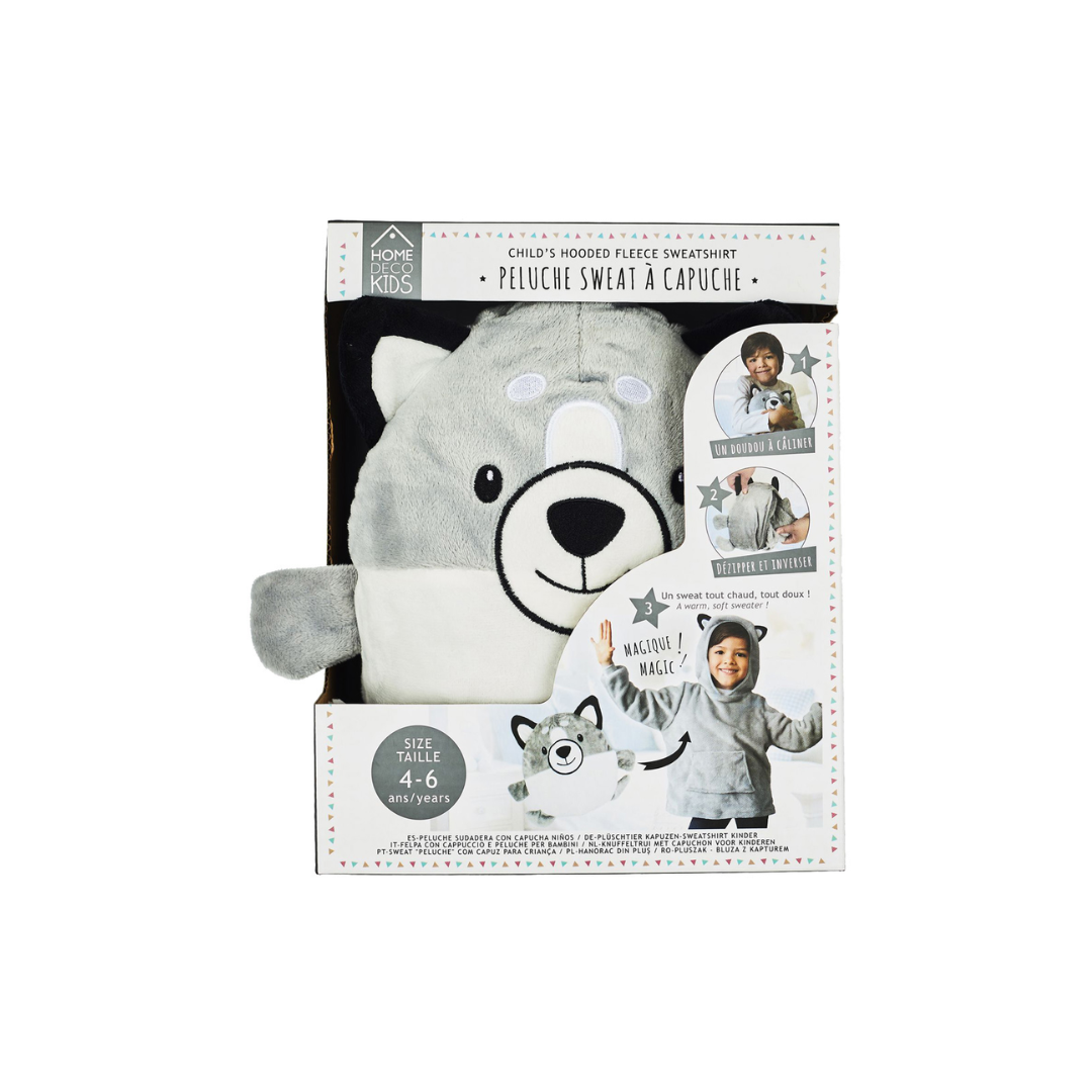 Child's Hooded Fleece Sweater | 4-6 Yrs