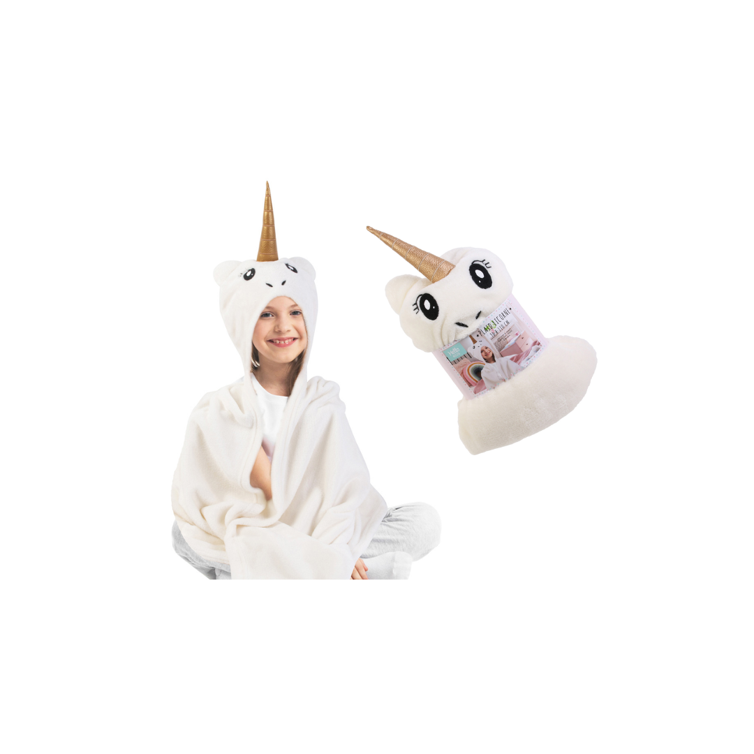 Girl's Unicorn Blanket with Horn | 90x100cm