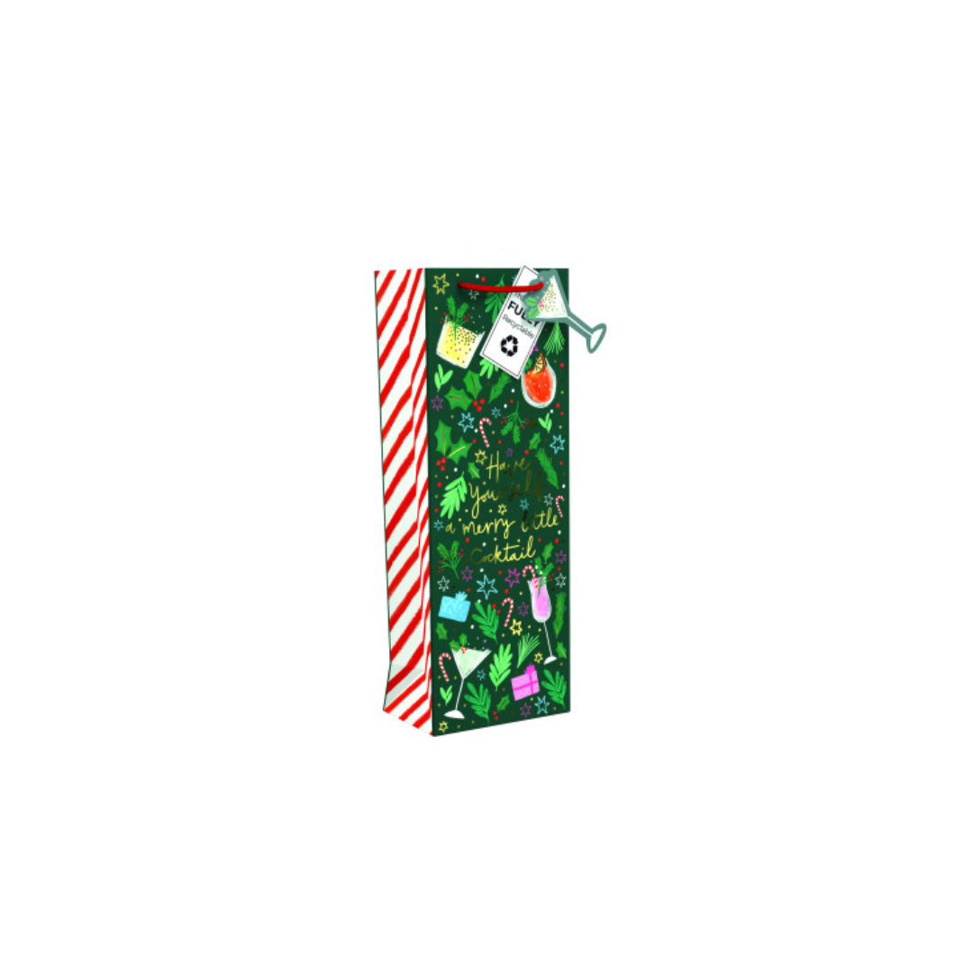 Merry Little Cocktail Bottle Bag