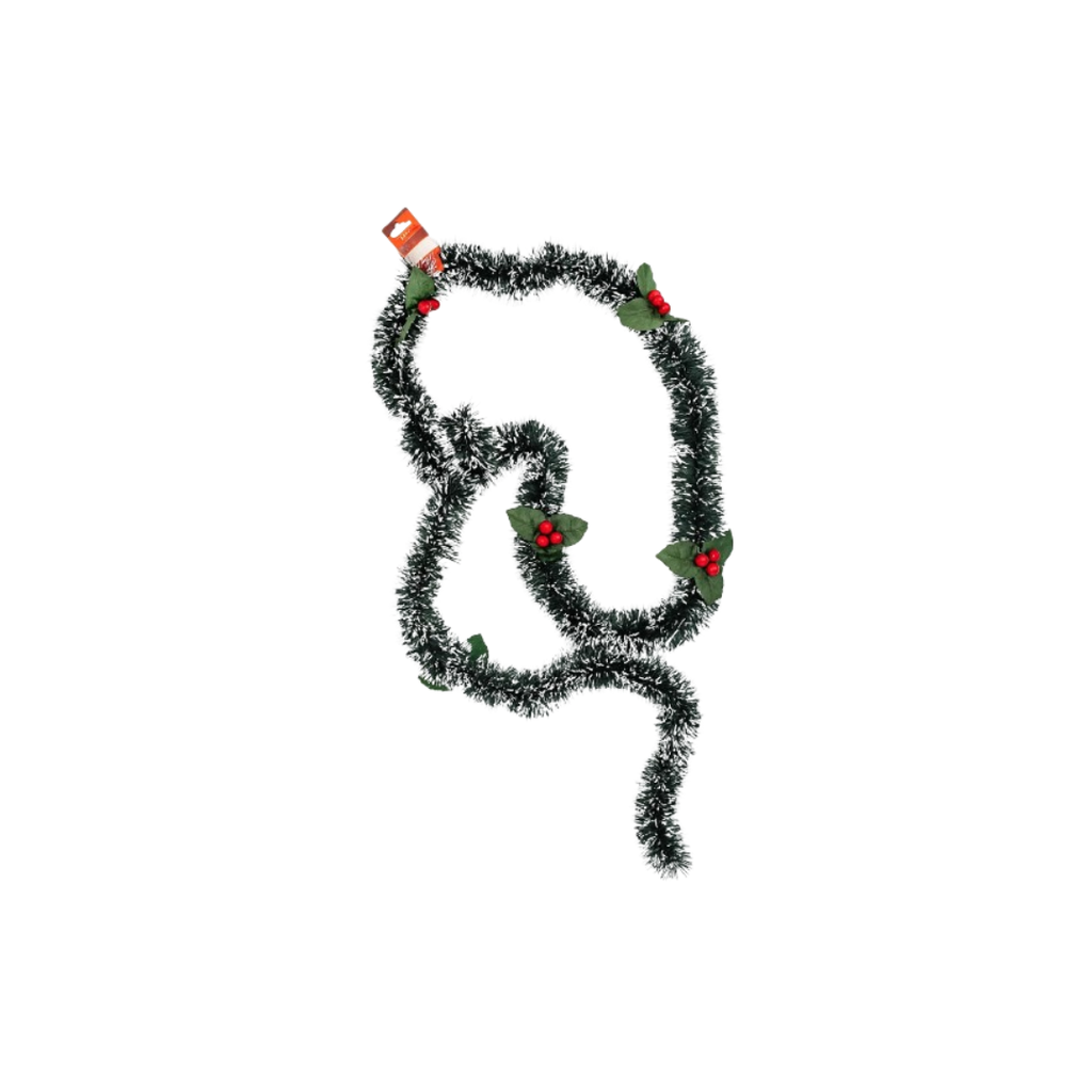 Christmas Tinsel With Holly | 2M