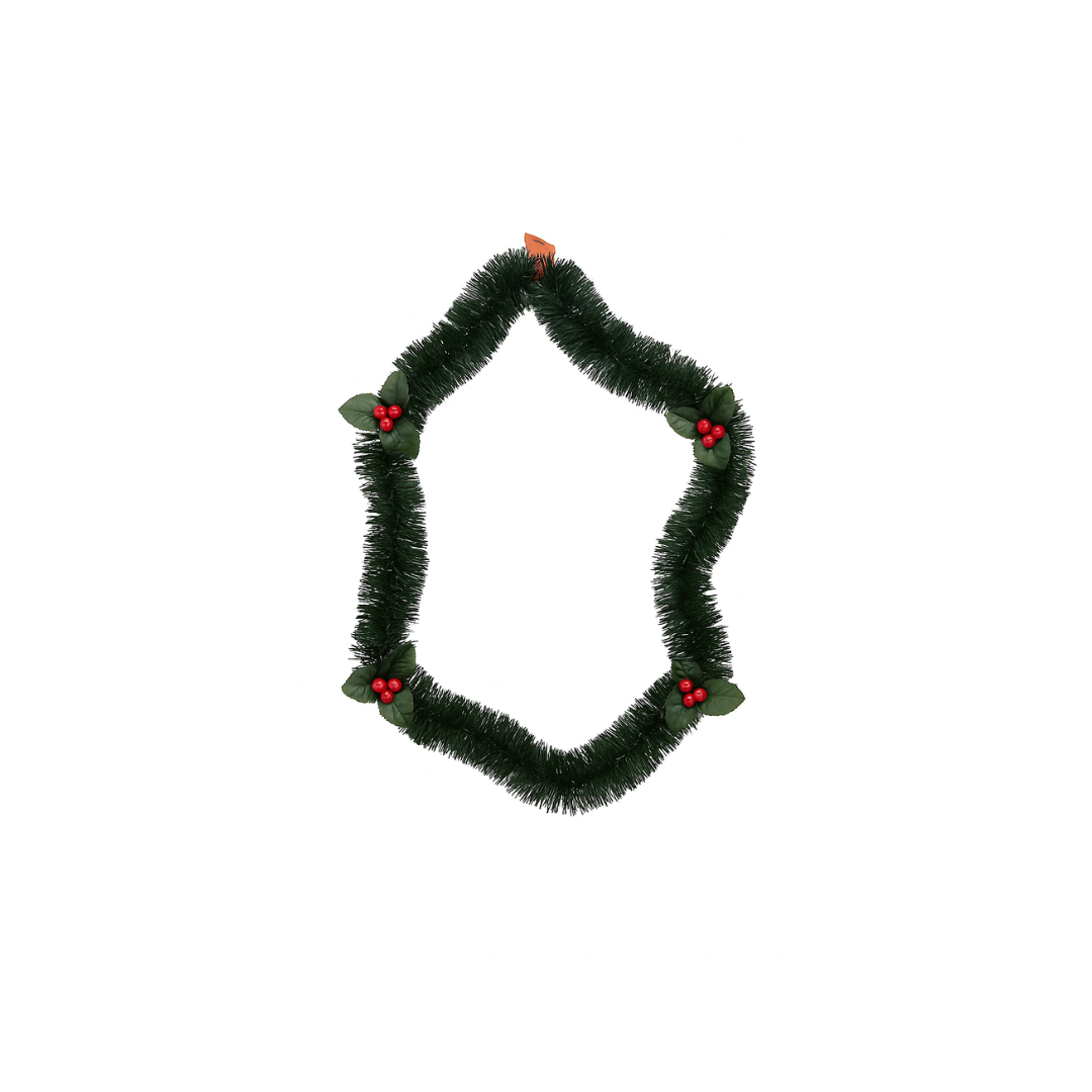 Christmas Tinsel With Holly | 2M