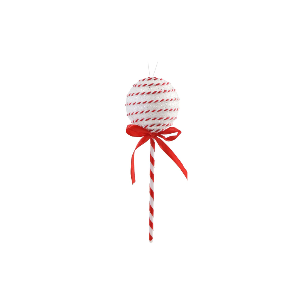 Candy Cane Round Lollipop Pick  | 24CM