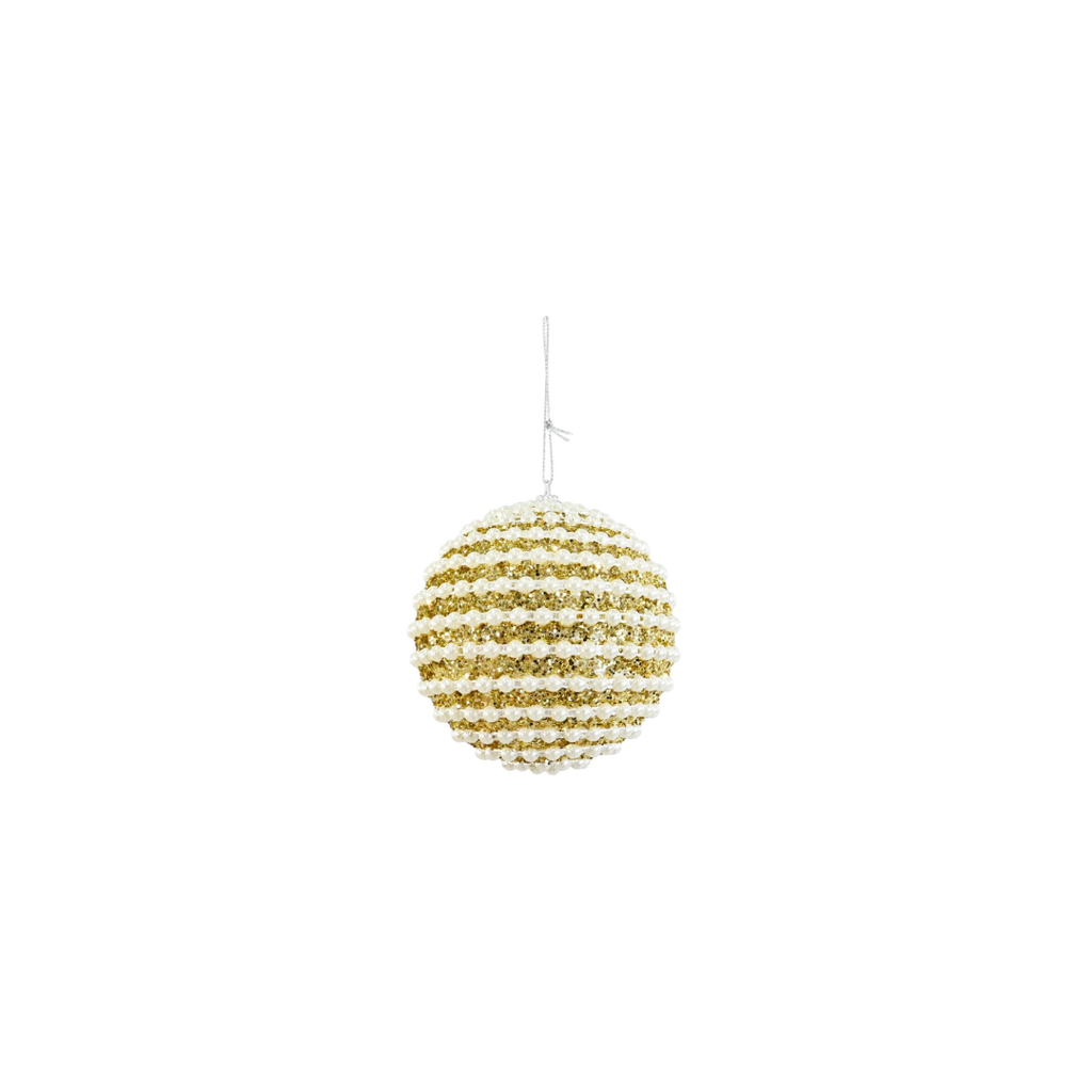 Glitter Pearl Bauble | 10CM