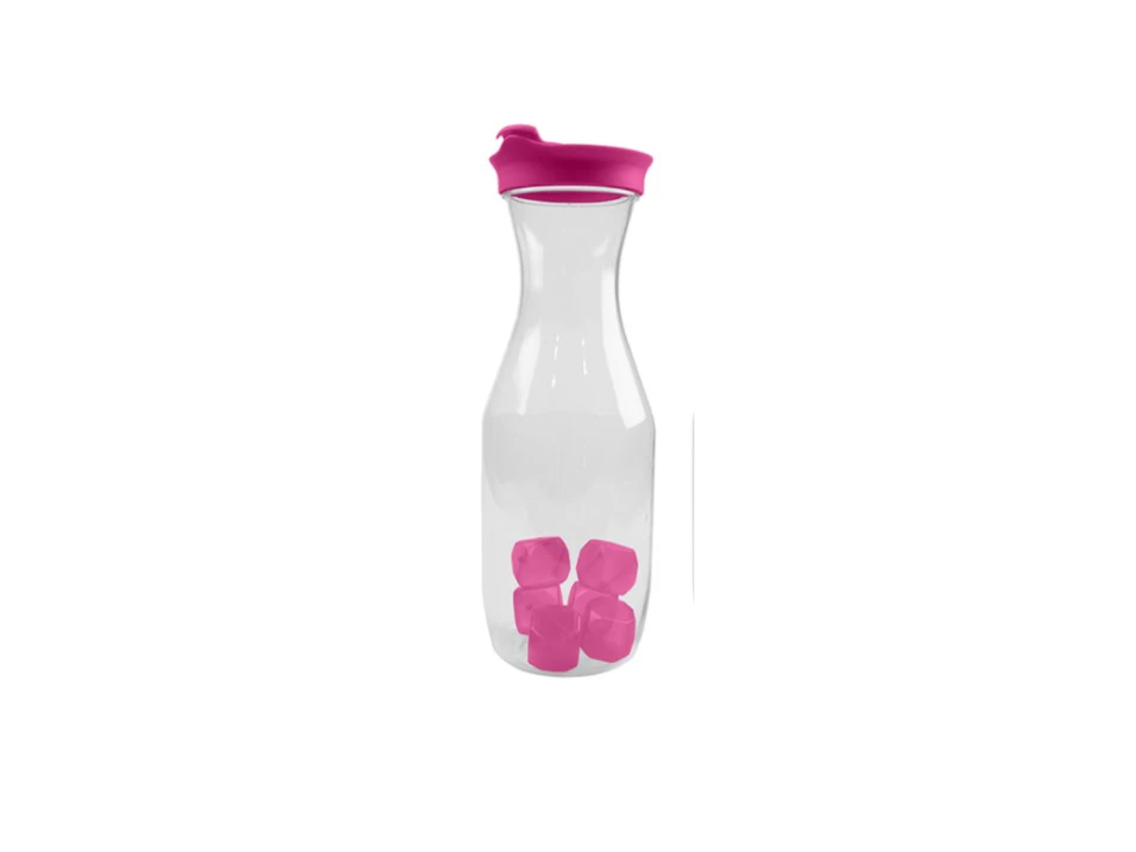 Plastic Carafe with Ice Cubes | 1L