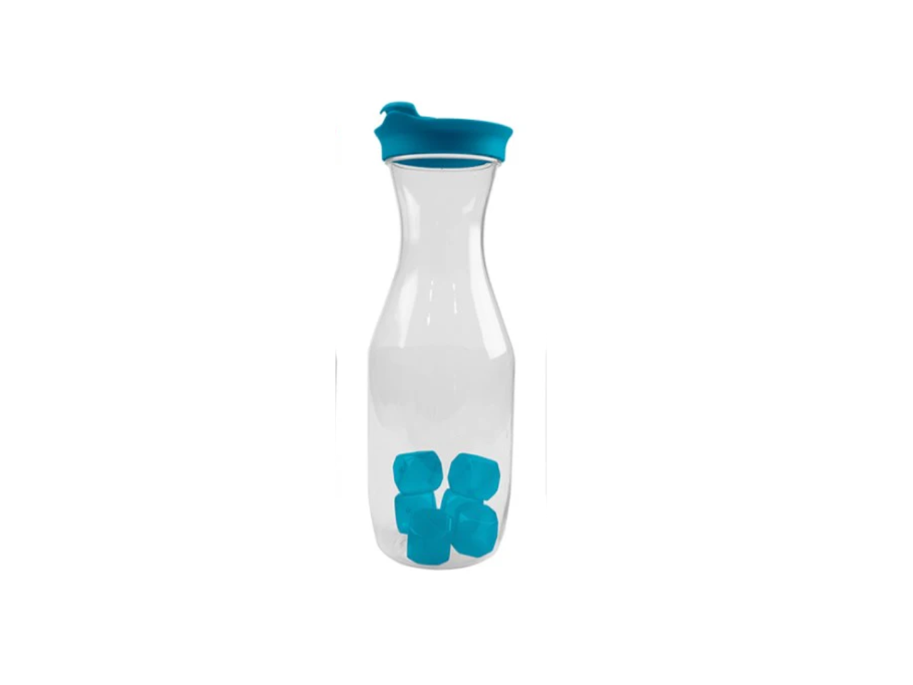 Plastic Carafe with Ice Cubes | 1L