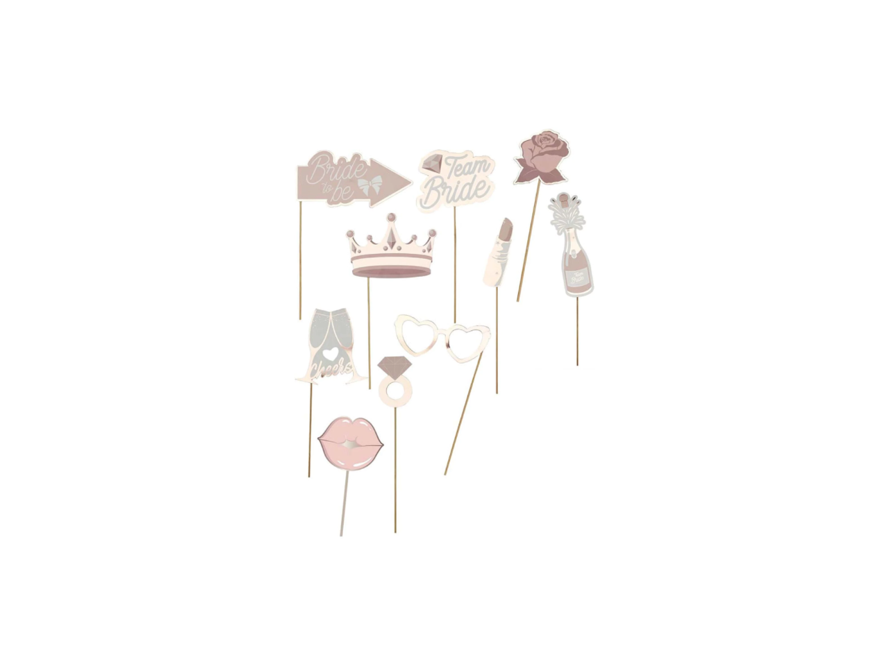 Bride Accessories Photobooth | Pack of 10