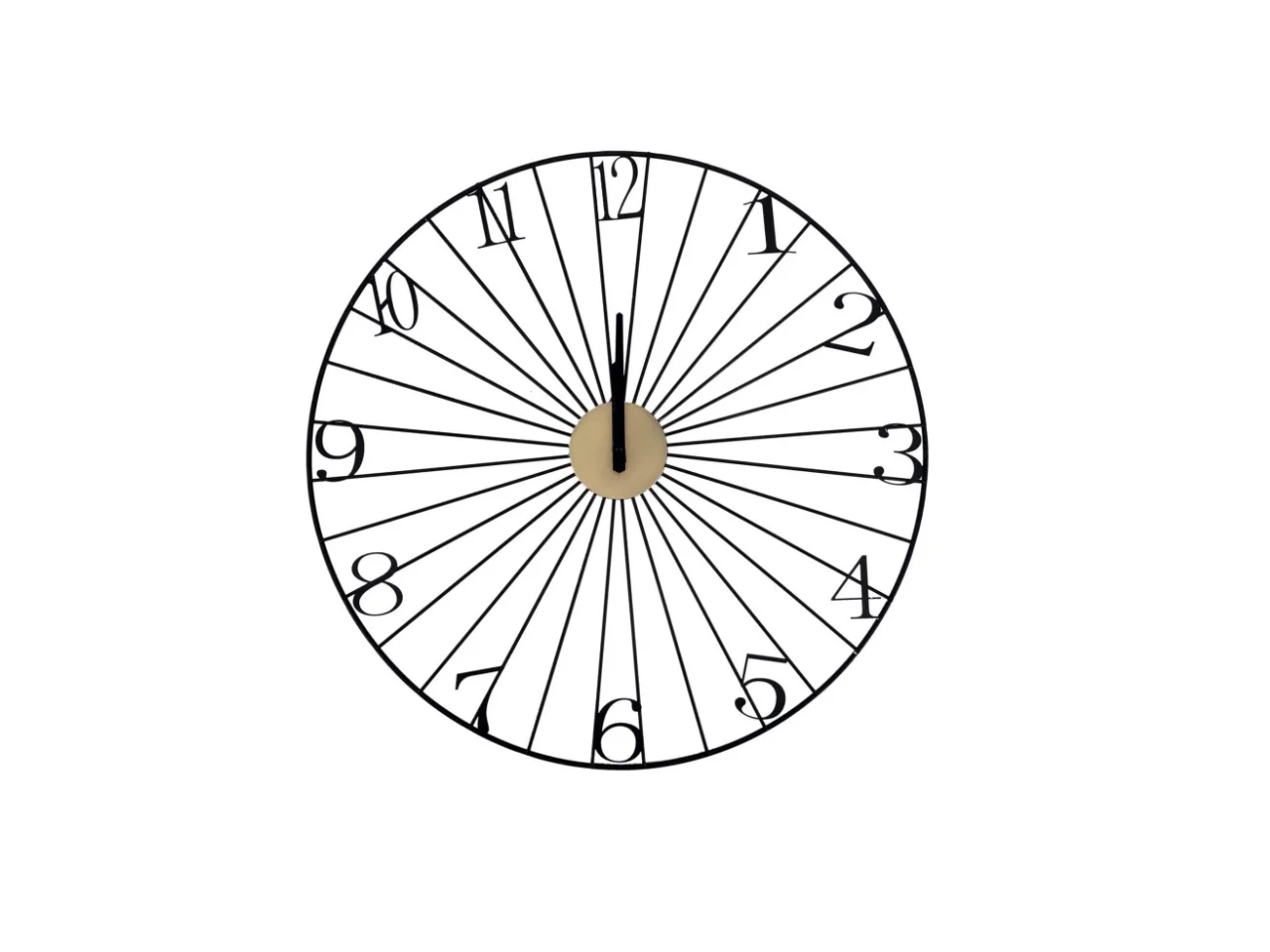 Black Wired Design Wall Clock