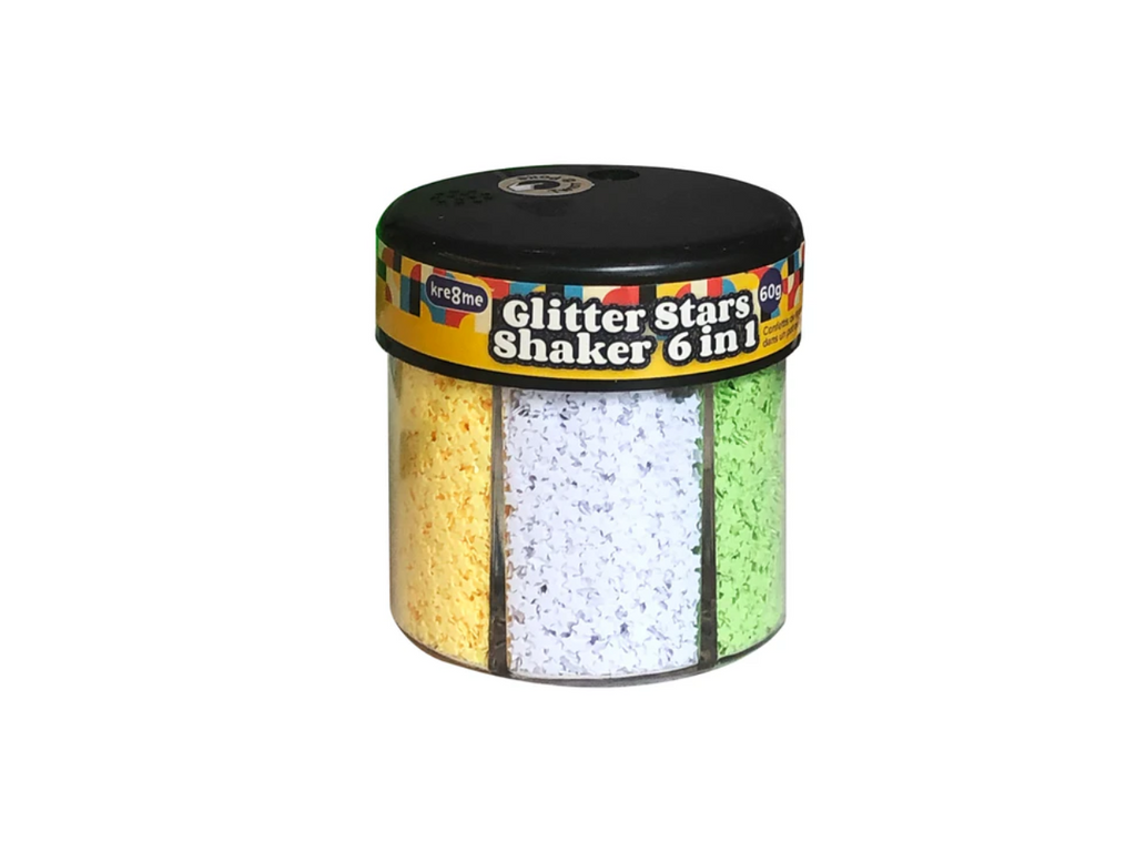 Glitter Stars Shaker | 6 in 1