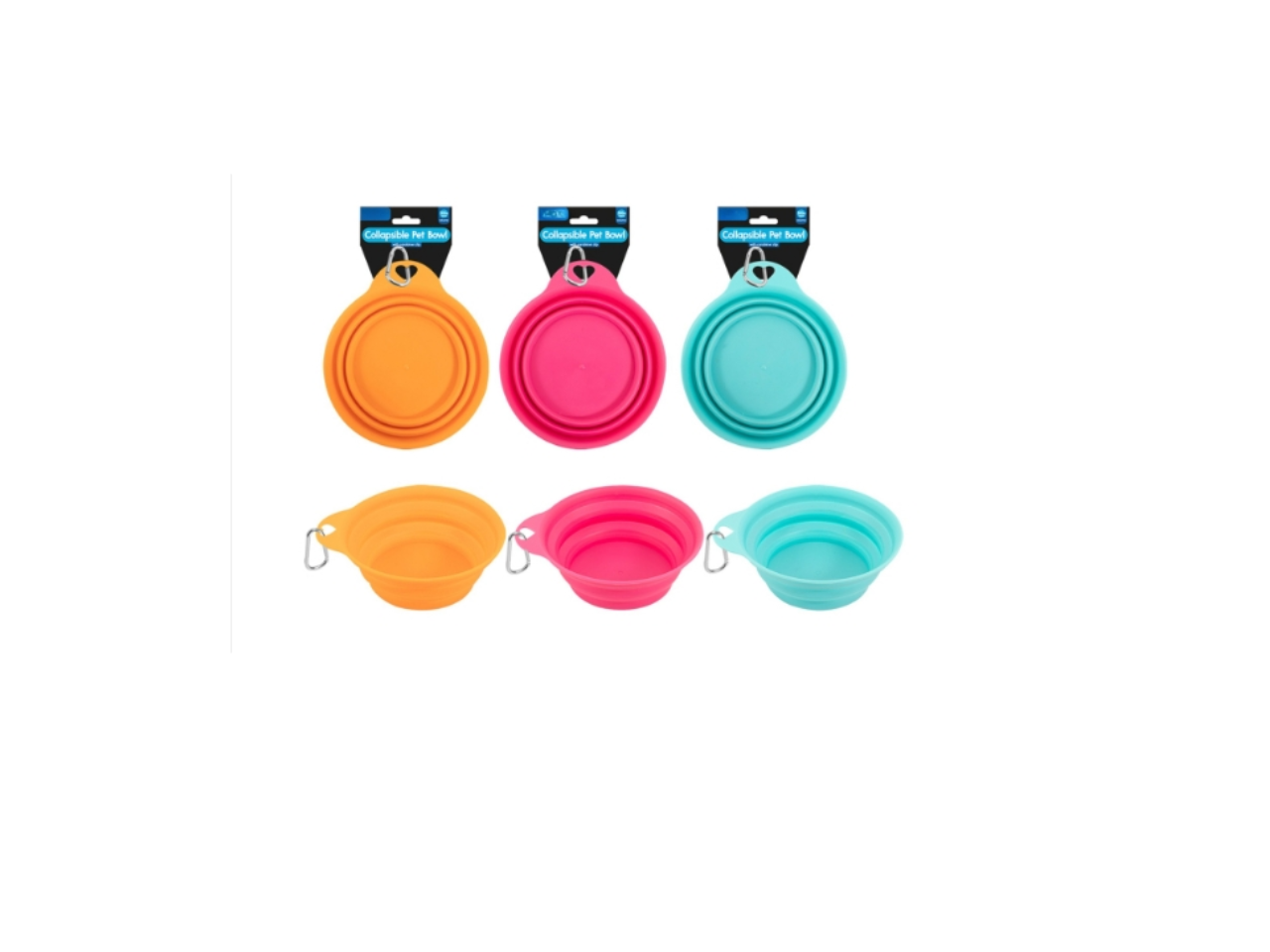 Collapsible Dog Bowl with Clip