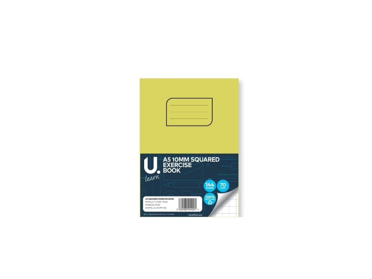 A5 Squared Exercise Book