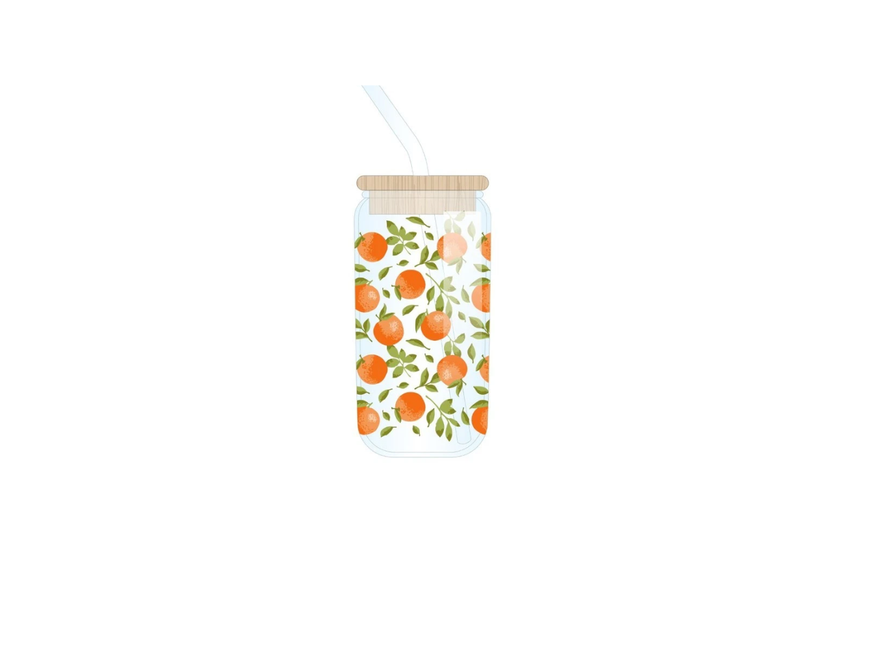 Summer Glass With Straw | 530ML