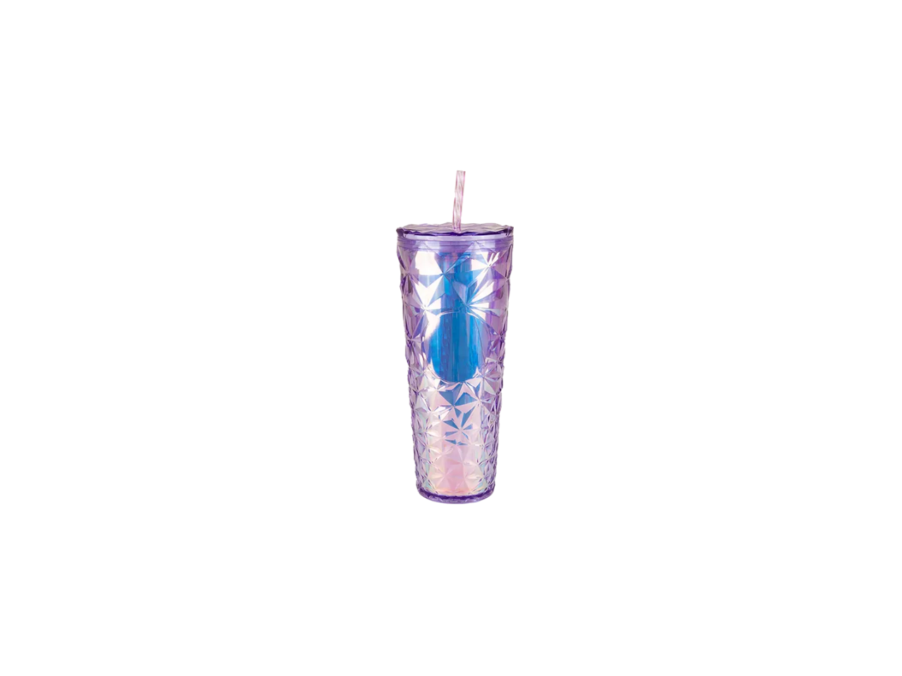 Crystal Effect Cup With Straw  | 710ML