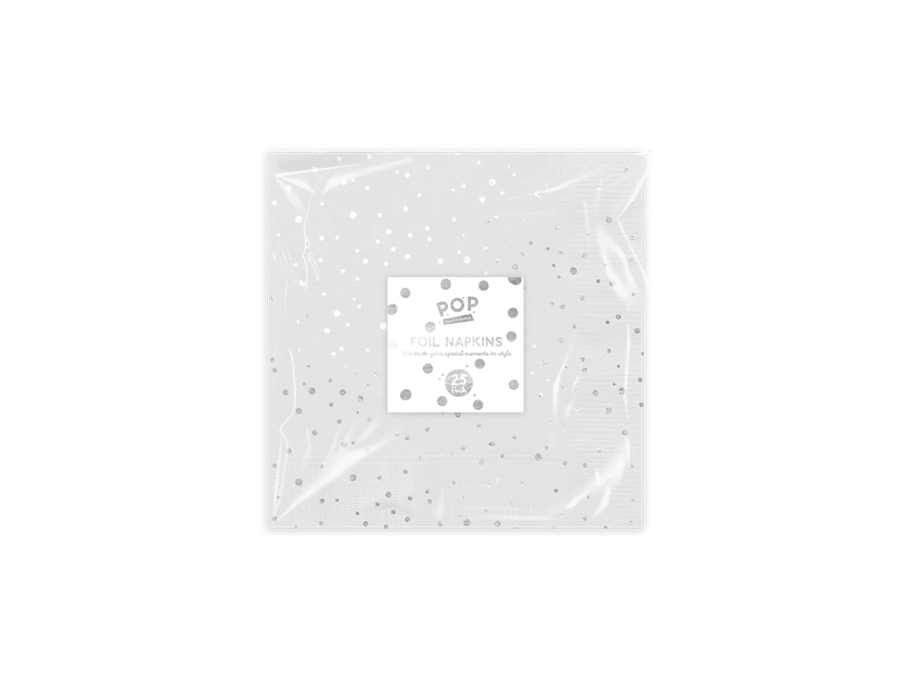 Metallic Foil Napkins 25 Pcs