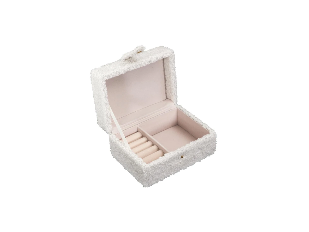 Cream-colored Jewelry Box | 15 cm