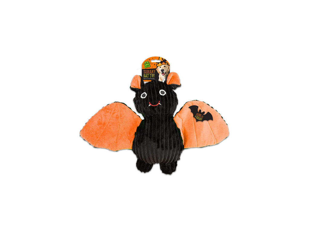 Halloween Squeaky Crinkle Bat | Dog Toy