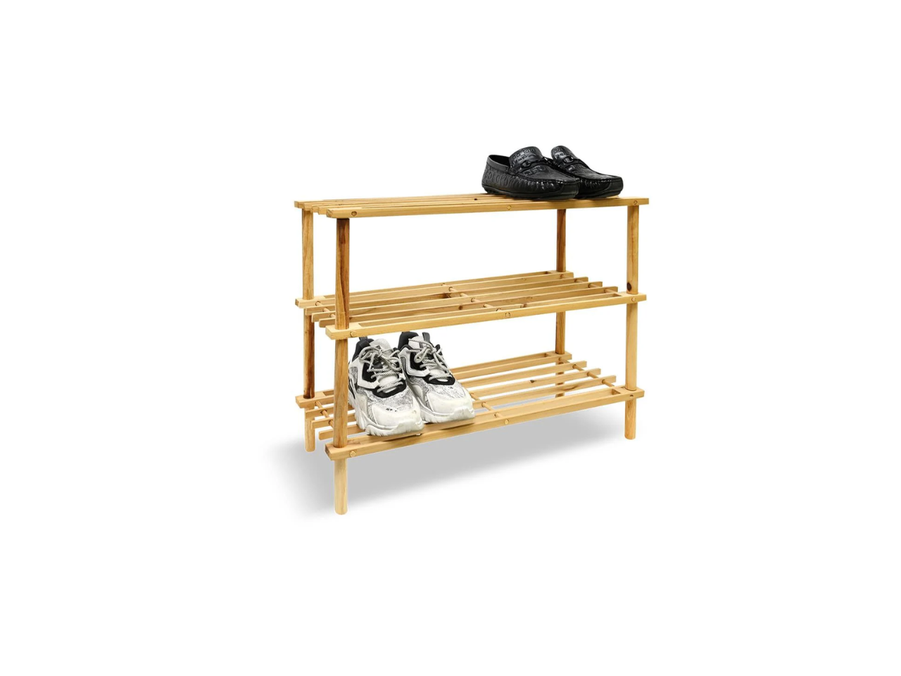 Wooden 3 Tier Shoe Rack