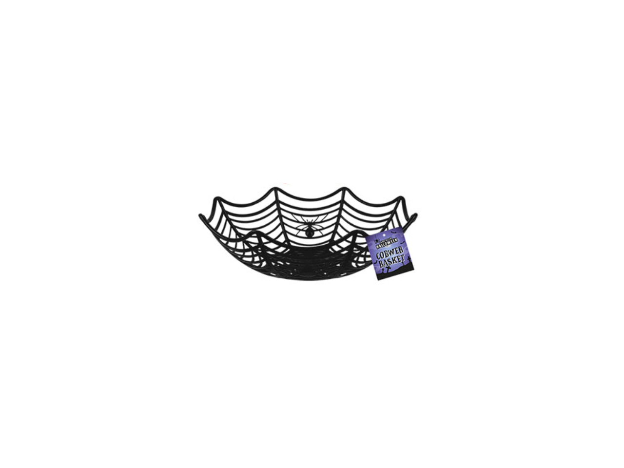 Plastic Cobweb Party Basket | Different Colors