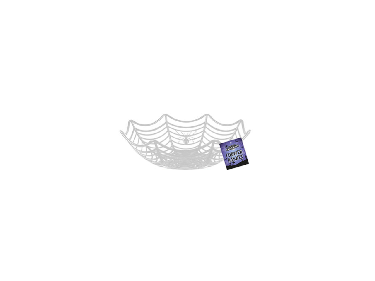 Plastic Cobweb Party Basket | Different Colors