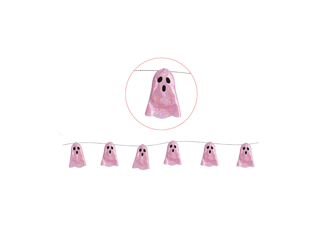 Pink Ghost Garland | 1.8M