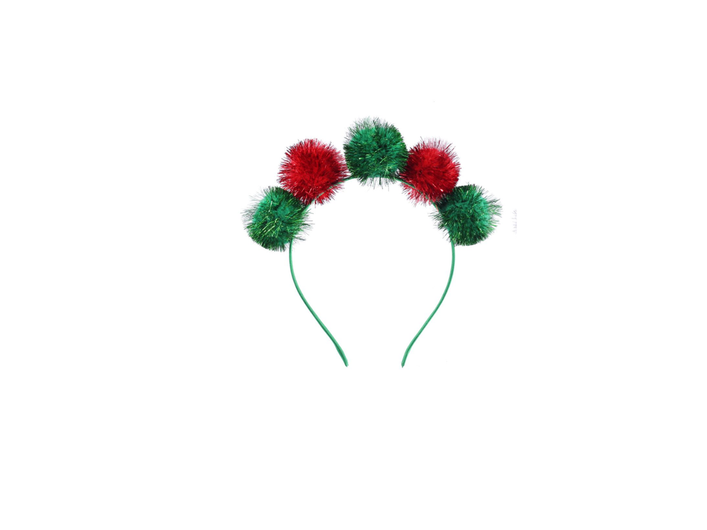 Tinsel Pom Pom Headband