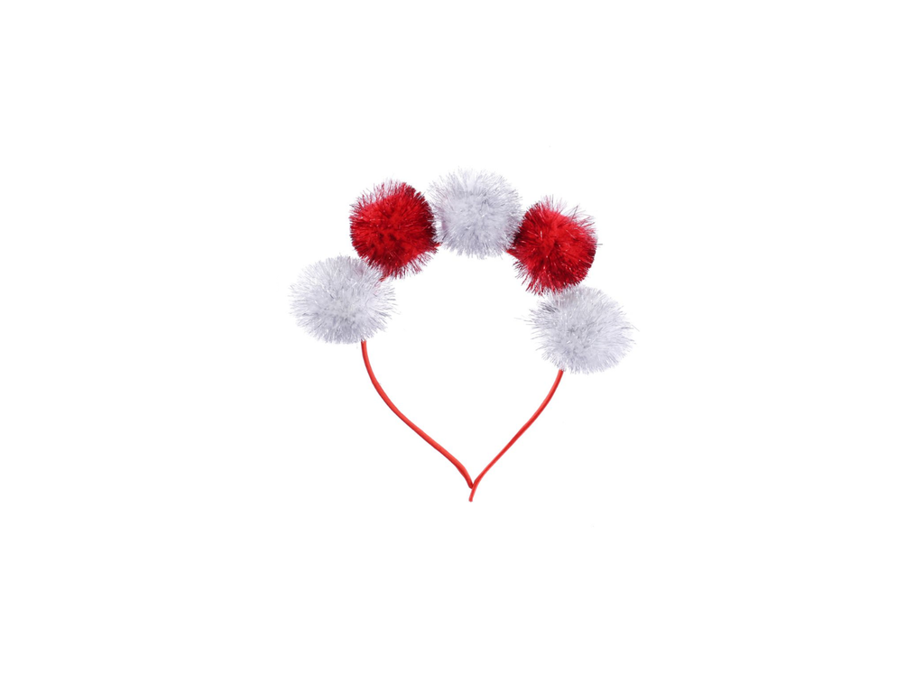 Tinsel Pom Pom Headband