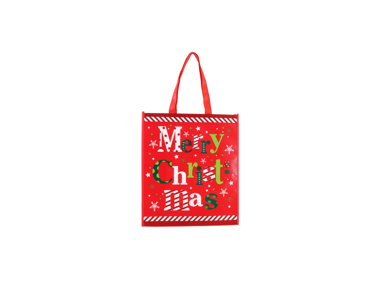 Shiny Small Christmas  Shopper Bag