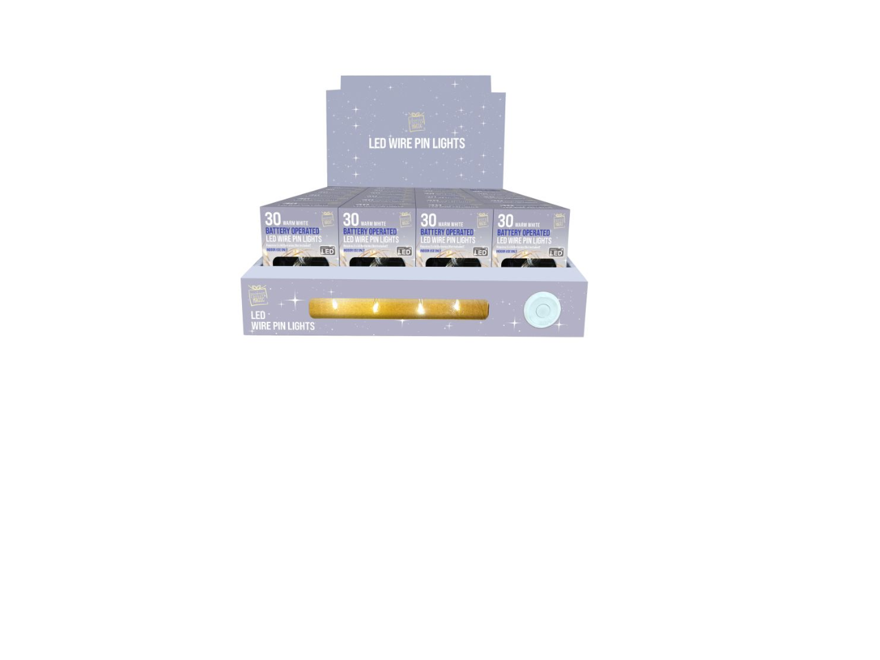 100  LED Battery Operated Wire Pin Lights | 10M