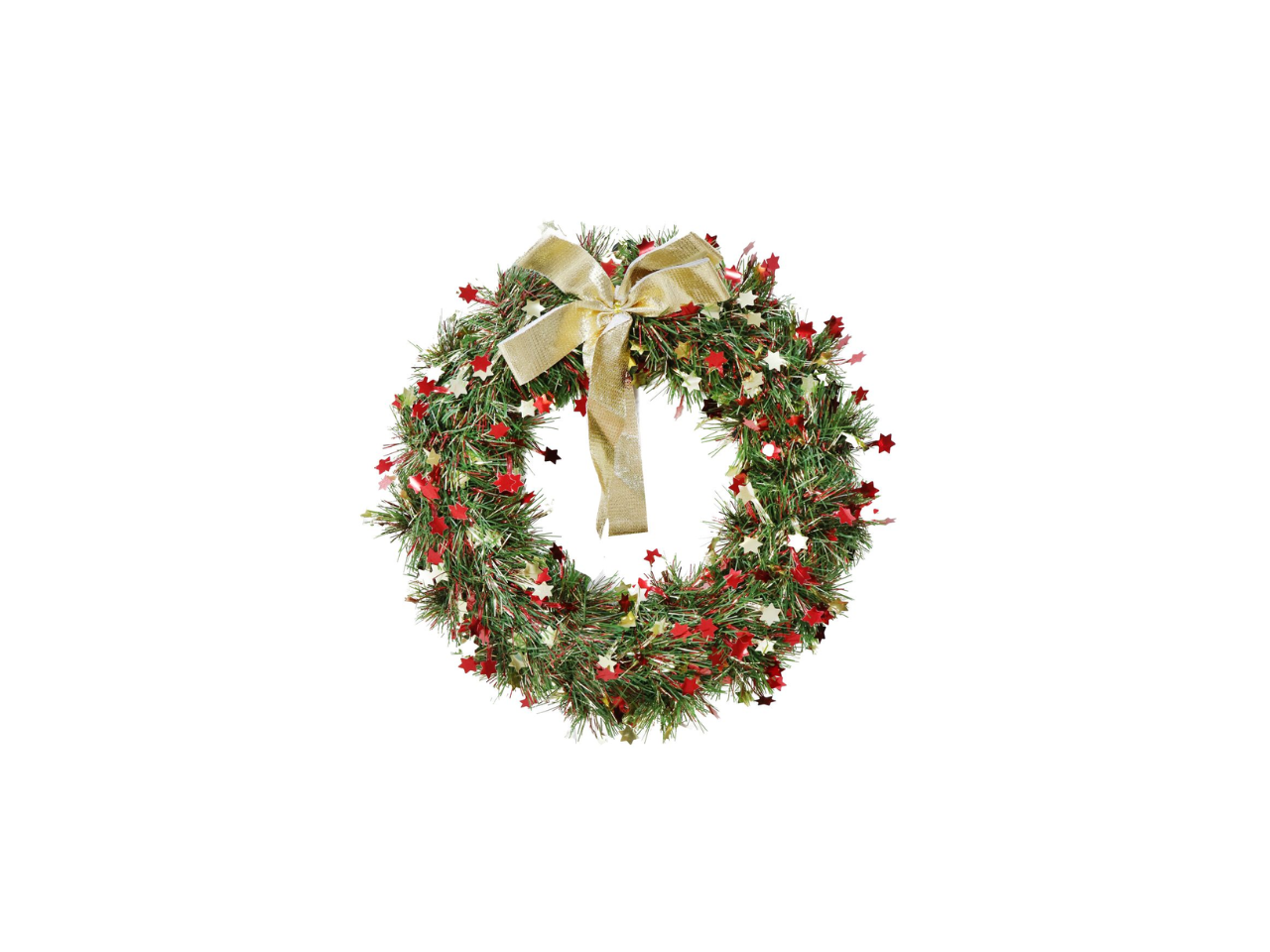 Hanging Tinsel Wreath | 25CM