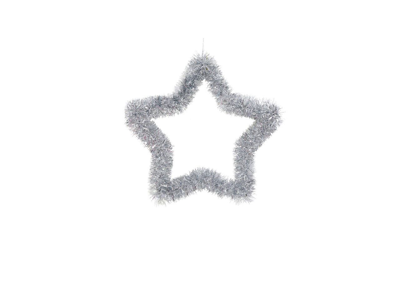 Hanging Tinsel Silhouette Star |  33x33CM