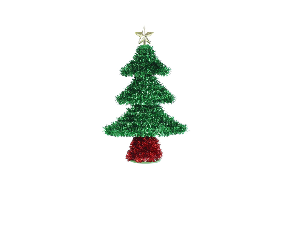 Tinsel Tree Topper |  20cm