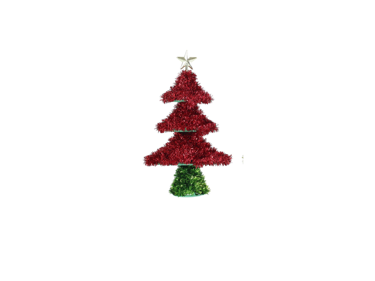 Tinsel Tree Topper |  20cm