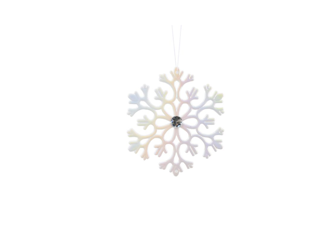 Iridescent Snowflakes Hanging | 15CM
