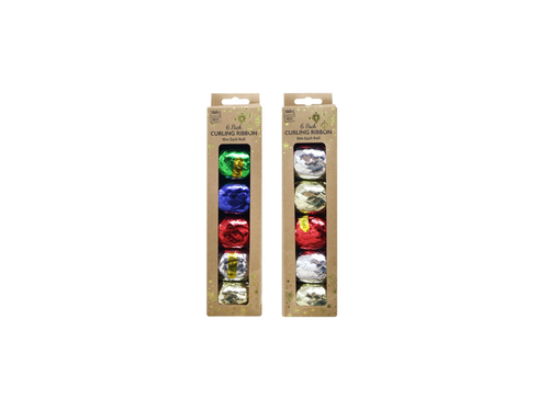 10M Curling Metallic Ribbons | 6Pcs