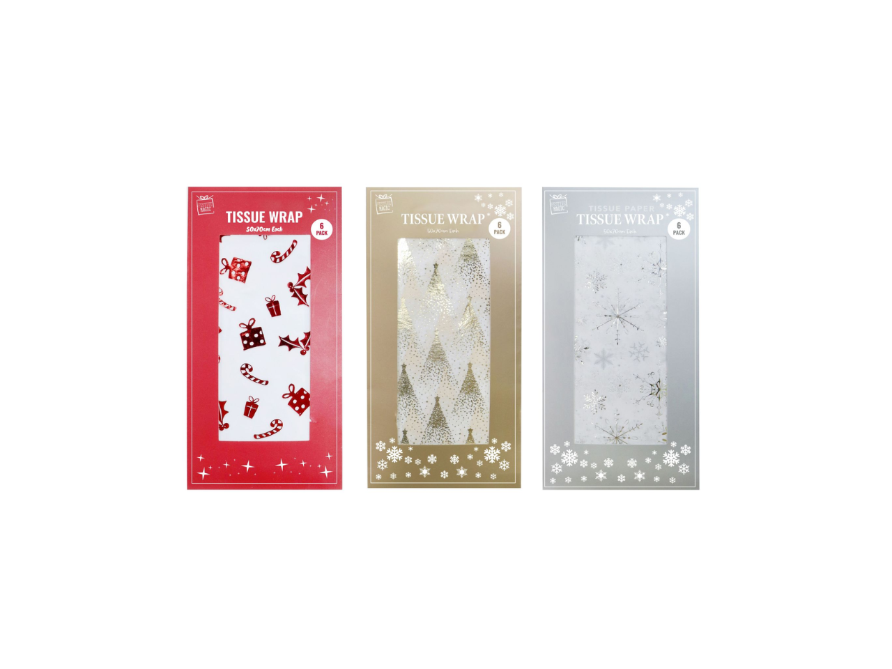 Christmas Tissue Paper 50X70CM | 6Pcs