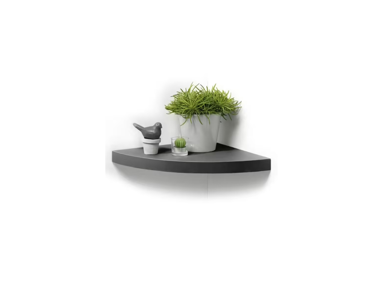 White Floating Corner Shelf | 25x25CM