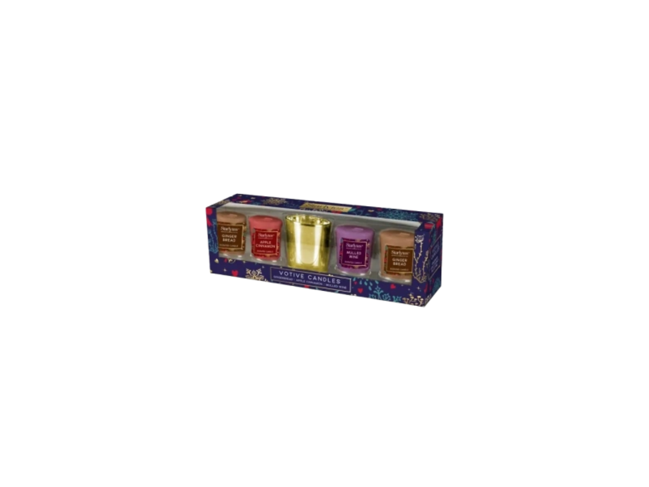 Starlytes Scented Votive Candles With Holder Set
