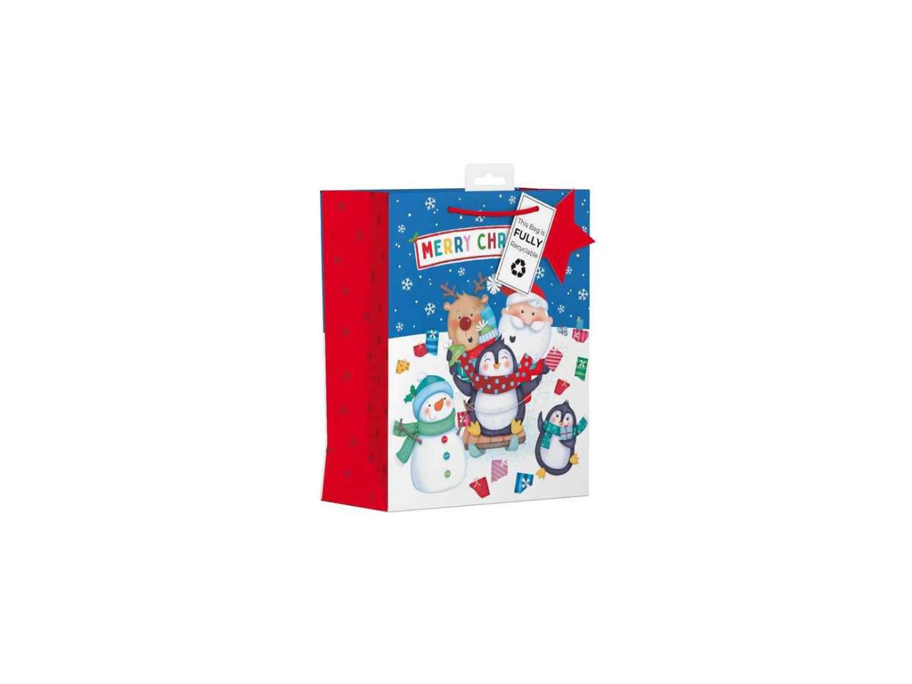Novelty Christmas Characters Gift Bag | Medium