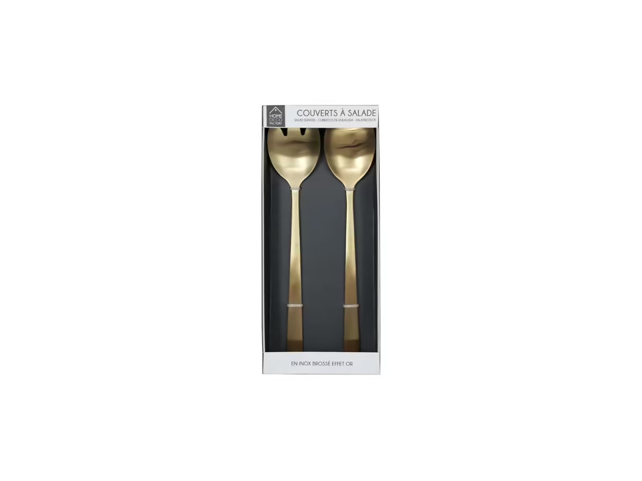 Gold Salad Servers Cutlery | 2Pcs