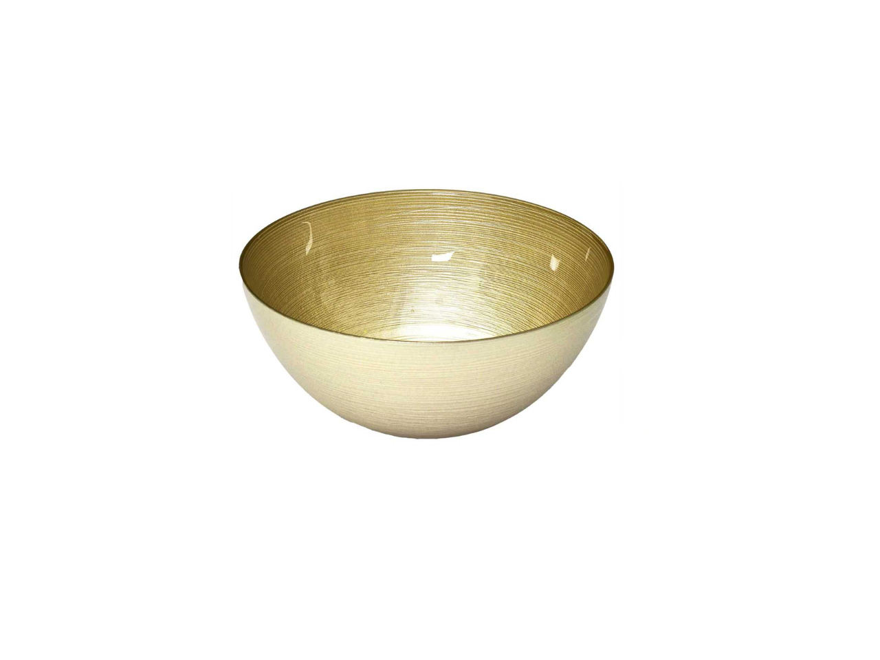 Golden Glass Salad Bowl | 28CM