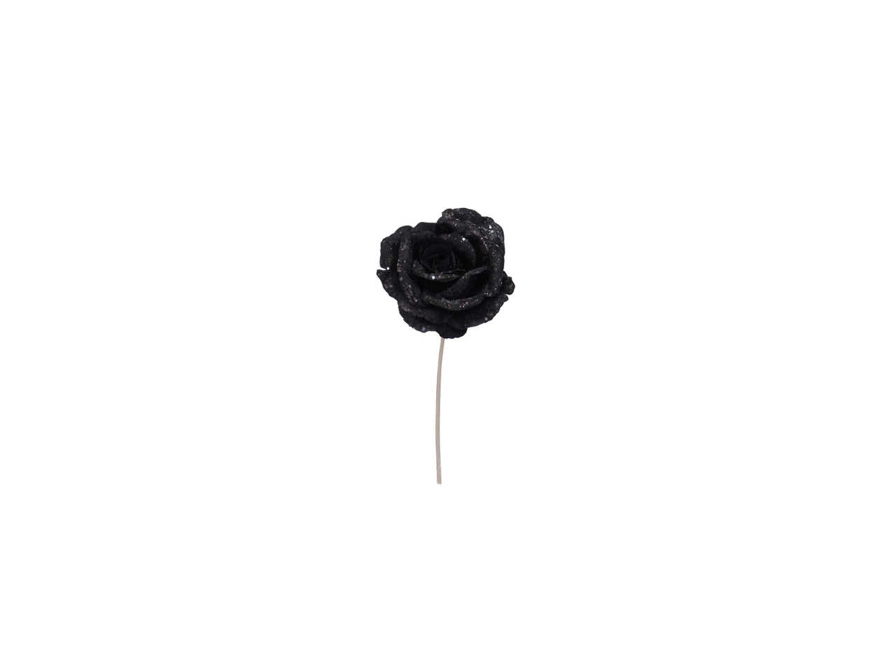 Short Stem Rose With Glitter | 32cm – Tal-Lira