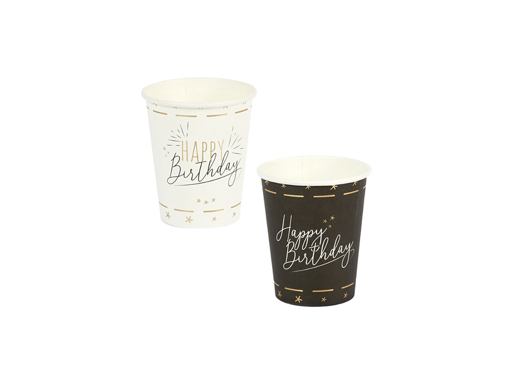 Happy Birthday Paper Cup  | Pack of 6