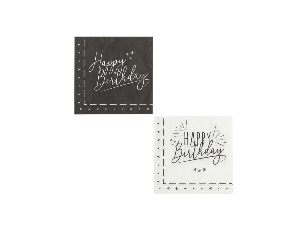 Happy Birthday Paper Towel | Pack of 20