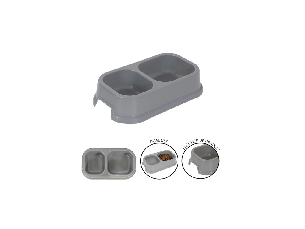 Plastic Double Pet Bowl