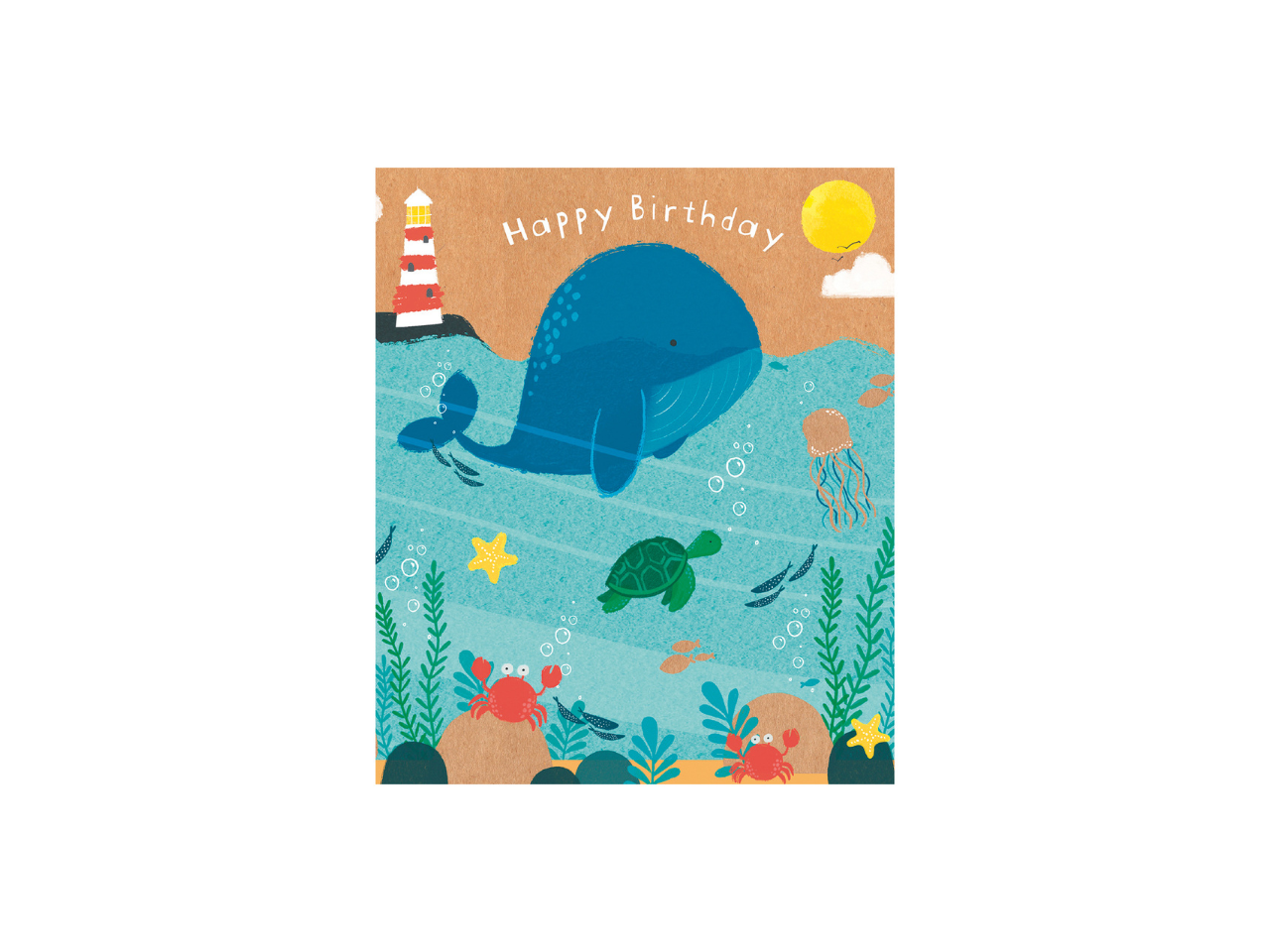 Happy Birthday Whale Card | Eco