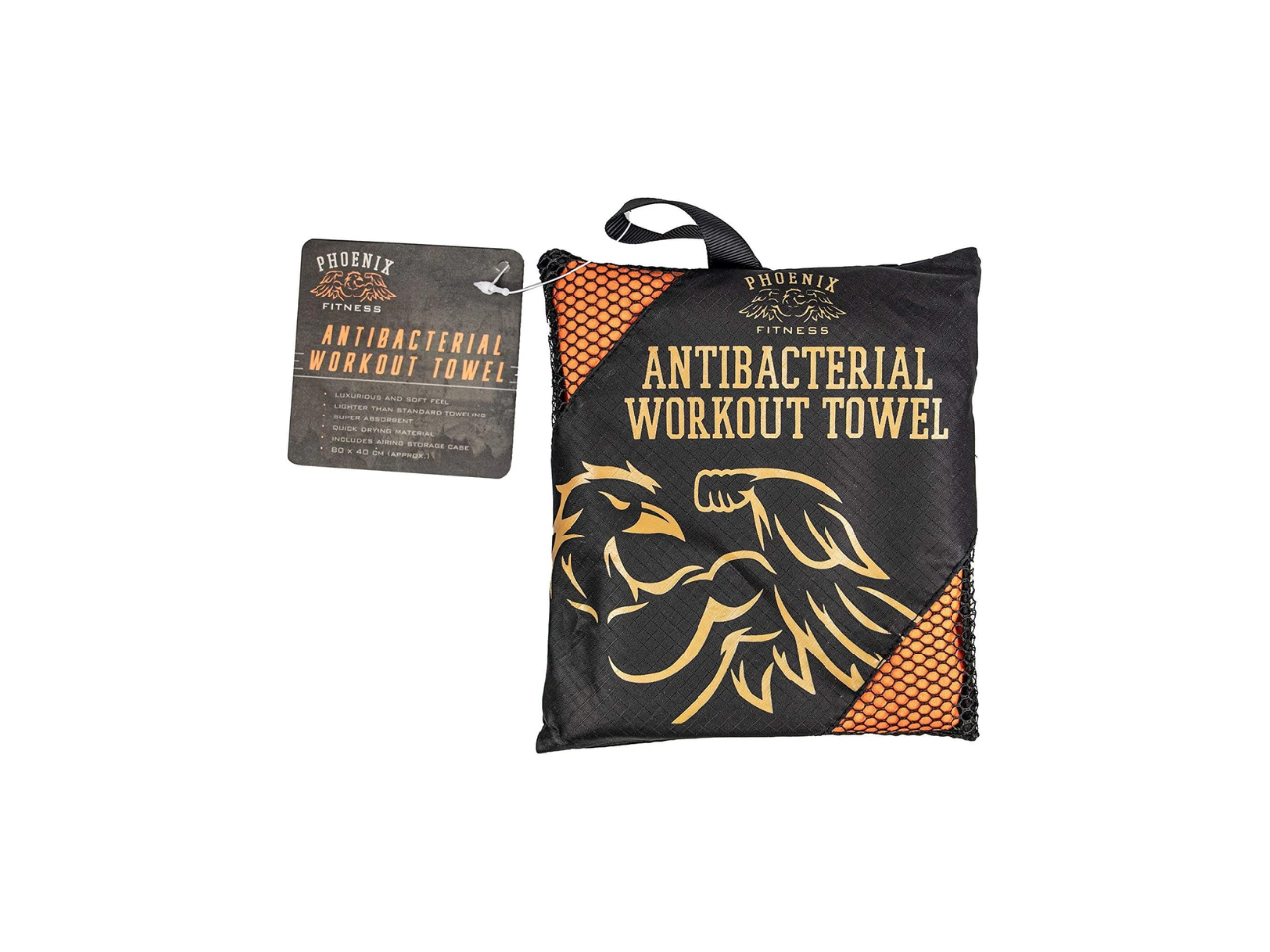 Phoenix Fitness Antibacterial Microfiber Workout Gym Towel