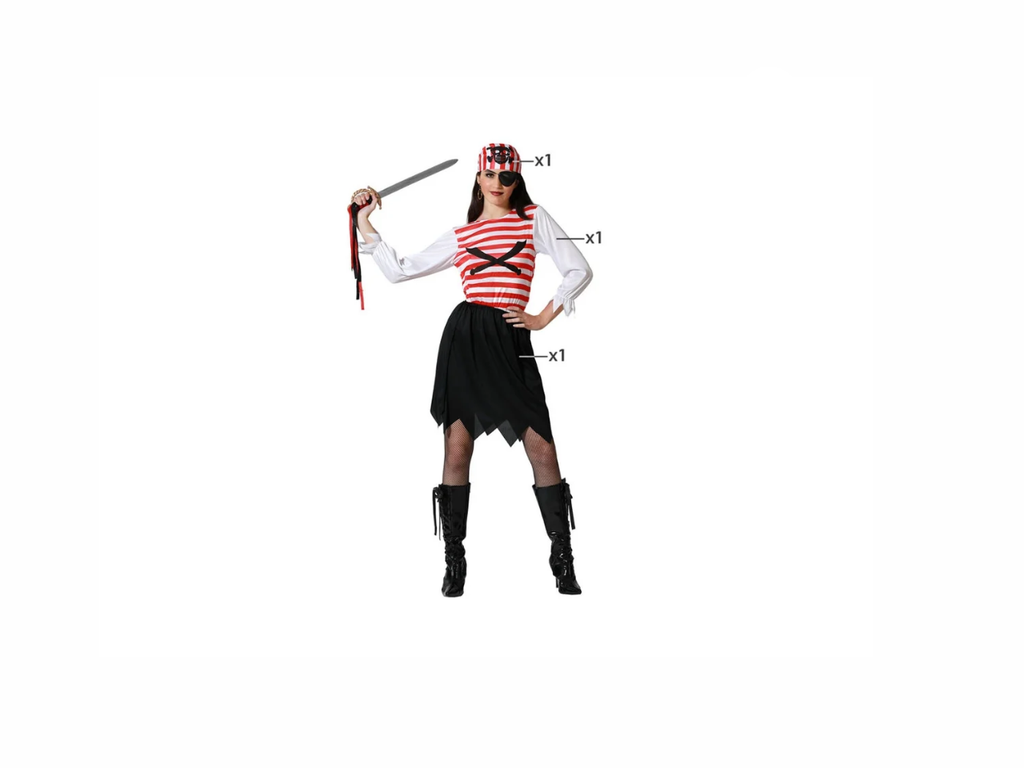 Carnival Pirate Adult  Costume | XS-S