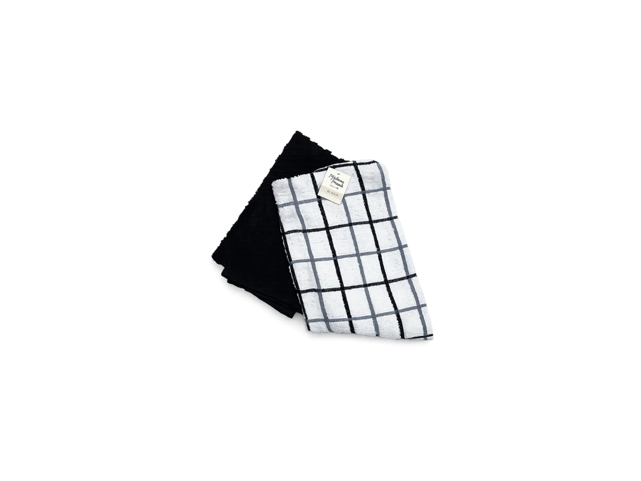Terry Black  Kitchen Towel | Pack of 2